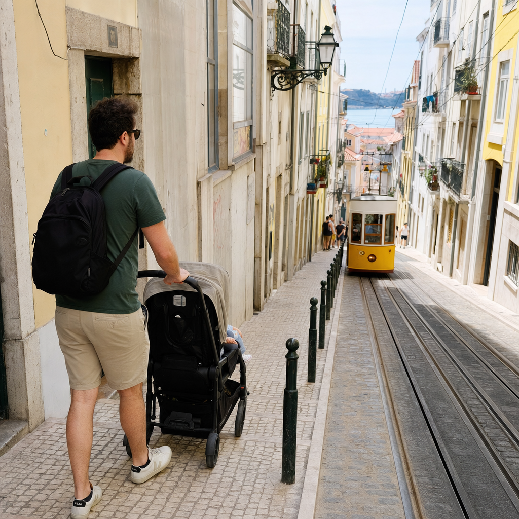 O Carrinho de Passeio Ideal para Calçadas Portuguesas