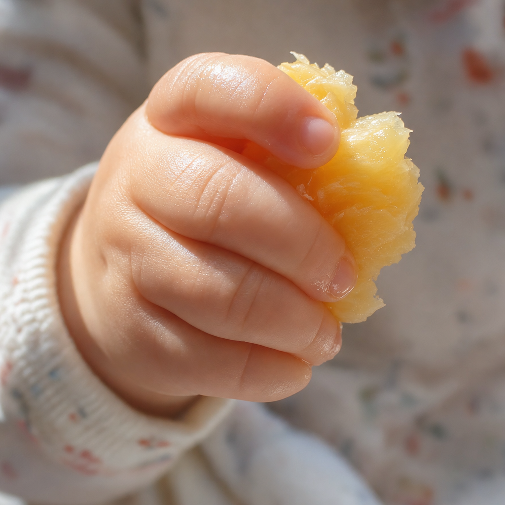 Introdução alimentar: BLW ou papas aos 6 meses? — ilustração