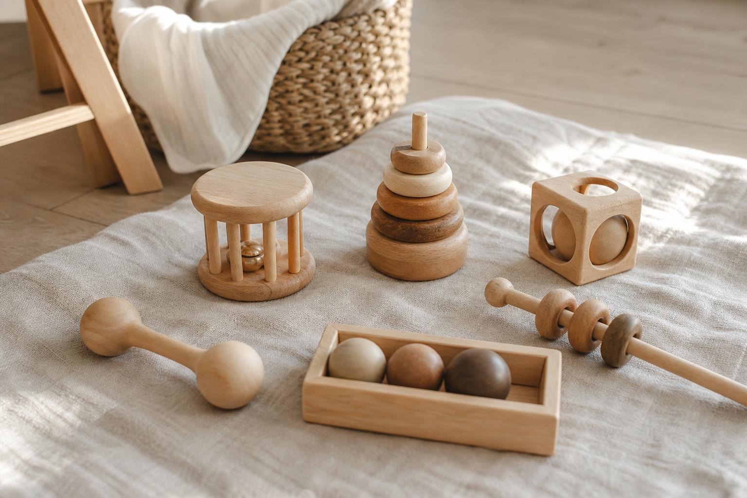 Brinquedos Montessori dos 6 aos 12 meses: o essencial